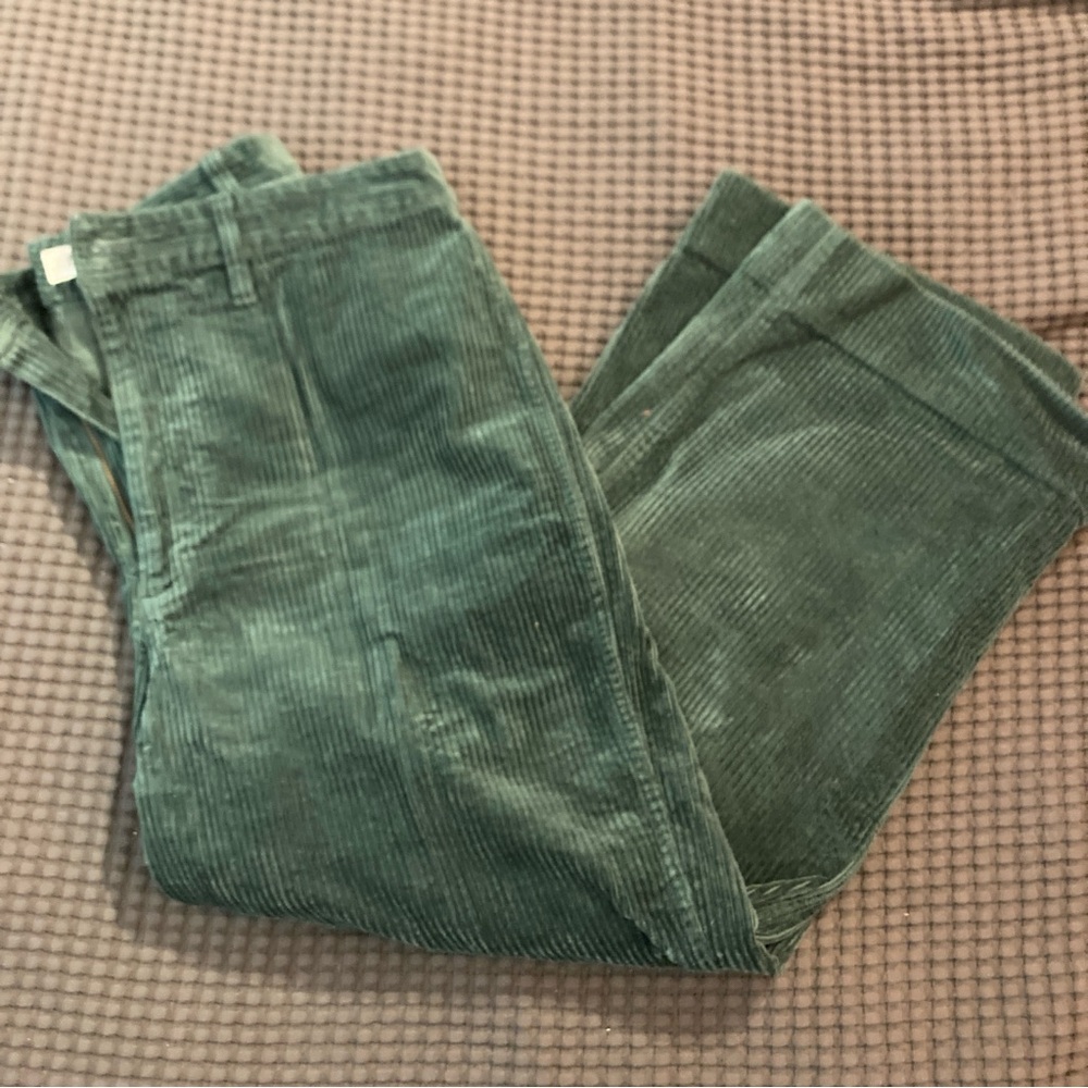 Madewell wide wale corduroys  Slim Emmett Wide Leg Crop